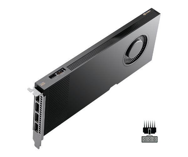 כ. מסך PNY NVIDIA RTX PRO 4000 Blackwell GPU 24GB 8960 Cuda Cores