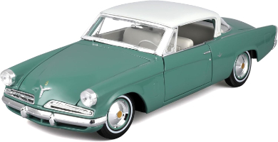 דגם מכונית סטודבייקר - Maisto 1953 STUDEBAKER STARLINER Mint GREEN