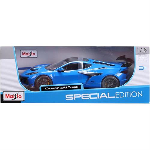 דגם מכונית קורבט קופה ZR1 כחול - Maisto 1:18