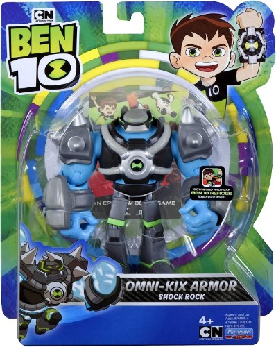 דמות בן 10 אומני-קיקס ארמור שוק רוק - Ben 10 Omni-Kix Armor Shock Rock