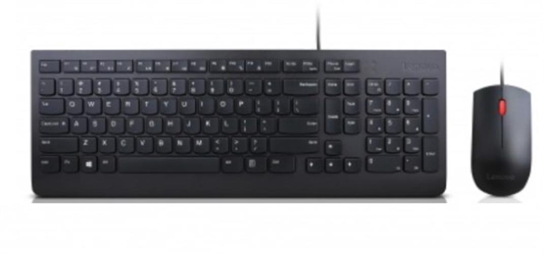 סט חוטי Lenovo Essential Wired Keyboard and Mouse Black
