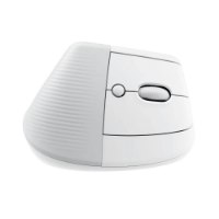 עכבר צבע לבן אפור Logitech Lift Vertical Ergonomic Mouse – פריט בודד עכבר אנכי ארגונומי לבן אפור עם גלגלת
