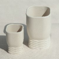 סט לשבת מקרמיקה - כוס קידוש ושש כוסיות תואמות בהדפסת קרמיקה 3D