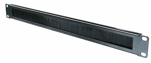 פנל שיערות 19'' 1U Cable pass-through with brush seal
