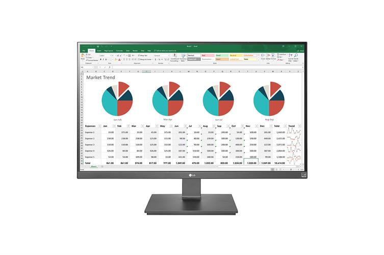 מסך מחשב LG 27" 27UK670 IPS 4K UHD 75Hz 5ms