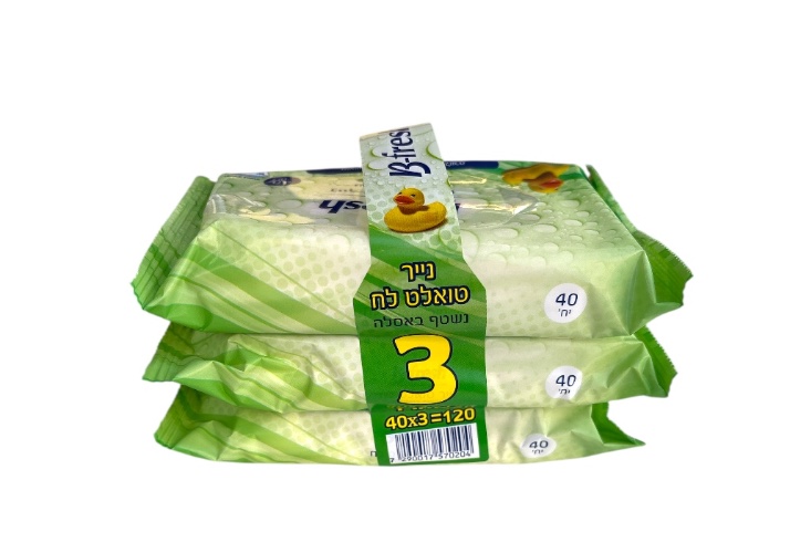 B-Fresh מגבוני טואלט נשטפים באסלה