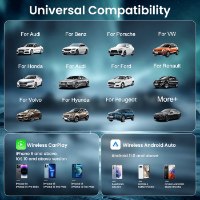 5.0 - 2Air מתאם לרכב CarPlay ו‑Android Auto אלחוטי Carlinkit