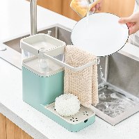 מתקן חדשני לסבון כלים 2 ב-1