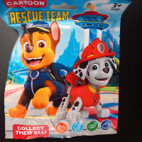 שקיות הפתעה - מפרץ ההרפתקאות  - דמות + 3 קלפים - CARTOON RESCUE TEAM