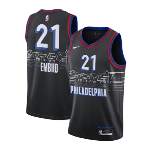 Philadelphia 76ers Nike City Edition Swingman Jersey - Joel Embiid