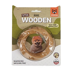 פופוס סטיקס צעצוע עץ בצורת טבעת לכלבים