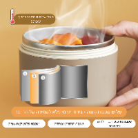 ערכת קופסאות אוכל עם בידוד תרמי LUNCH BOX