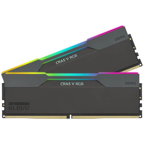 זיכרון Klevv DDR5 64GB (2x32GB) 6000 CL30 CRAS V RGB Black