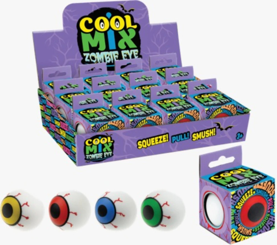 סקווישי כדור נידו קול מיקס 6.5 ס"מ להפגת מתחים -  Squishy  Cool Mix ZOMBIE EVE