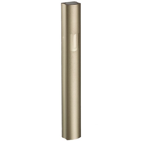 Aluminium Mezuzah 15cm- Dotted Design In Light Gold, With The Letter "shin"