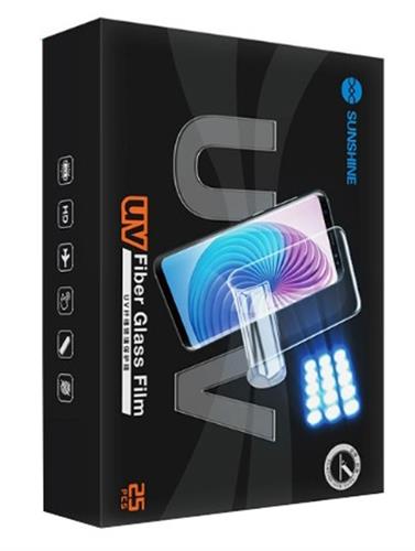 25 מדבקות UV Fiber Glass Film למכונות חיתוך מדבקות + עם מנורת UV מובנית במארז - Sunshine SS-075U