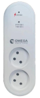 מגן ברקים 2 שקעים אנכי עם השהייה Omega