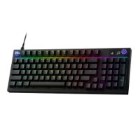 מקלדת גיימינג מכנית חוטית Logitech G316 X 98 – מקלדת שחורה חוטית עם תאורת RGB וכפתור ווליום סגול