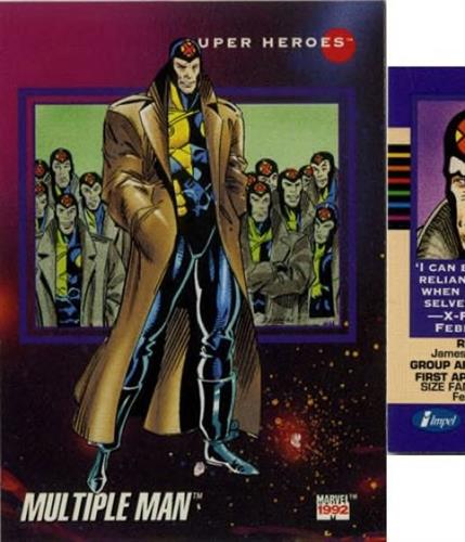 קלף בודד מארוול marvel - multiple man - Universe Series 3 - 43