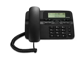 Philips Corded phone M20B/00 Black M20B/00