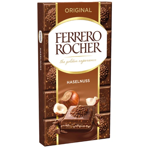 טבלת שוקולד חלב פררו רושה עם אגוזי לוז 🍫 90 גרם