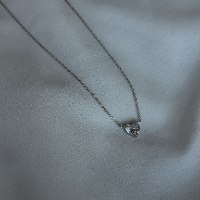 שרשרת לב זרקון| שרשרת דמוי יהלום לב