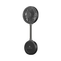 מאוורר ידני מגנטי צבע שחור Miracase MMHF120 – מאוורר שחור בודד עומד עם לוגו Miracase וחיבור USB
