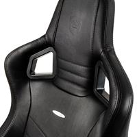 כיסא גיימינג משרדי עור אמיתי Noblechairs EPIC Real Leather Black שחור