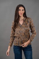 חולצה סנדי חום וינטג'