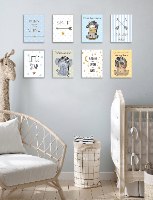 שמיניית תמונות השראה לחדר תינוקות וילדים דגם 816