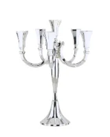 קנדלברה דגם וילון 5 קנים מכסף טהור