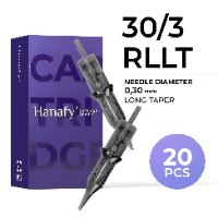 סט 20 מחטים HANAFY 30/3 RLLT