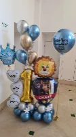 זר בלונים דמות וספרות מעוצב