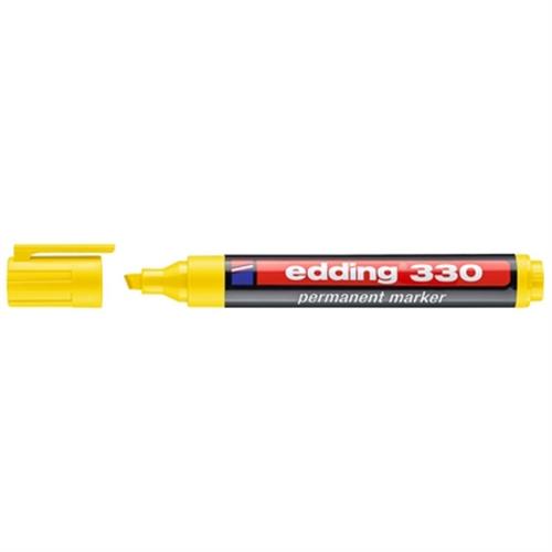 טוש פרמננט 330 טיפ קטום 1-5 מ"מ צהוב אדינג edding
