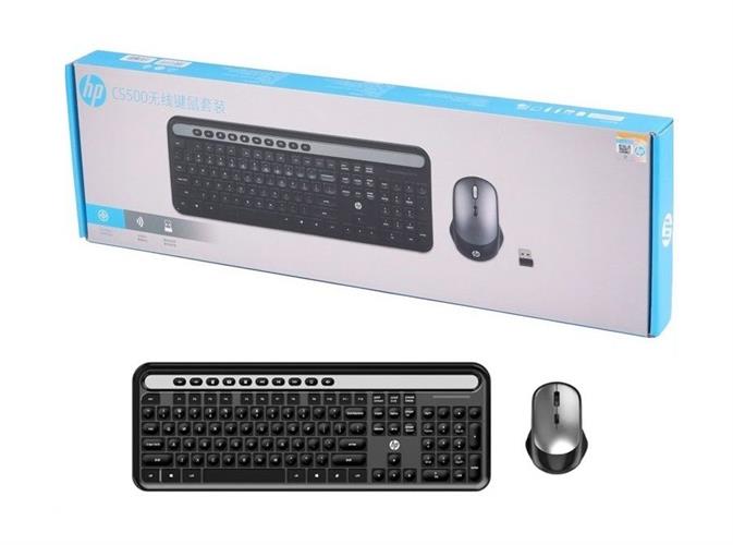 סט מקלדת (עברית אנגלית) ועכבר אלחוטיים HP CS500