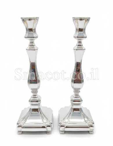 פמוטים לכלה מכסף 22 ס"מ דגם גרדן