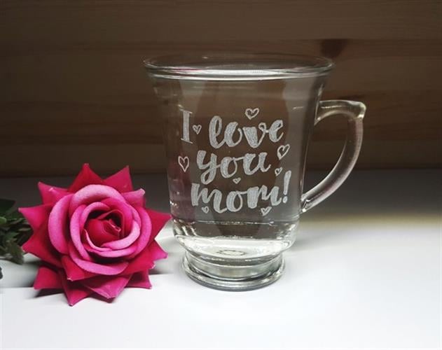 ספל עם כיתוב אישי | I LOVE YOU MOM