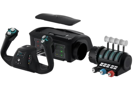 מערכת שליטה לסימולטור טיסה Turtle Beach VelocityOne Flight עם Yoke ומצערת ל-Xbox ו-PC