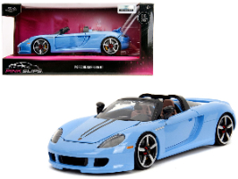 ג'אדה - פורשה כחולה - Jada Porsche Carrera GT Convertible Blue with Black