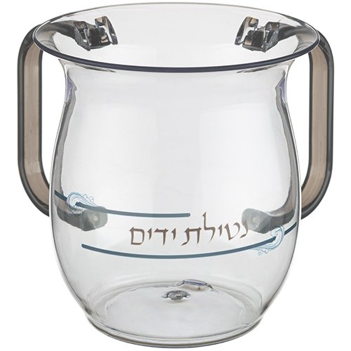 נטלה אקריליק מהודרת עם הדפסה וידיות צבעוניות