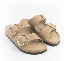 BIRKENSTOCK - Low sandals 1030395 - Tobacco brown Big buckle