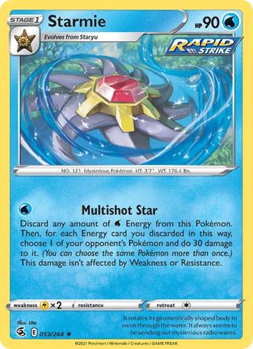 קלף בודד single פוקימון - srarmie - Fusion Strike - 053/264