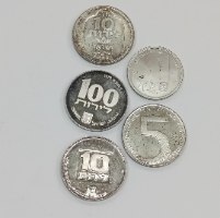 מטבעות חנוכה -אוסף 5 מטבעות חנוכיות שונות