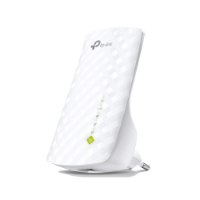 מגדיל טווח Tp-Link RE200 AC750 Mesh Wi-Fi Extender – מכשיר Wi-Fi לבן עם תקע חשמל ונורית חיווי ירוקה