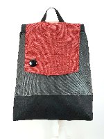 תיק גב גדול נטעלי אפור בורדו