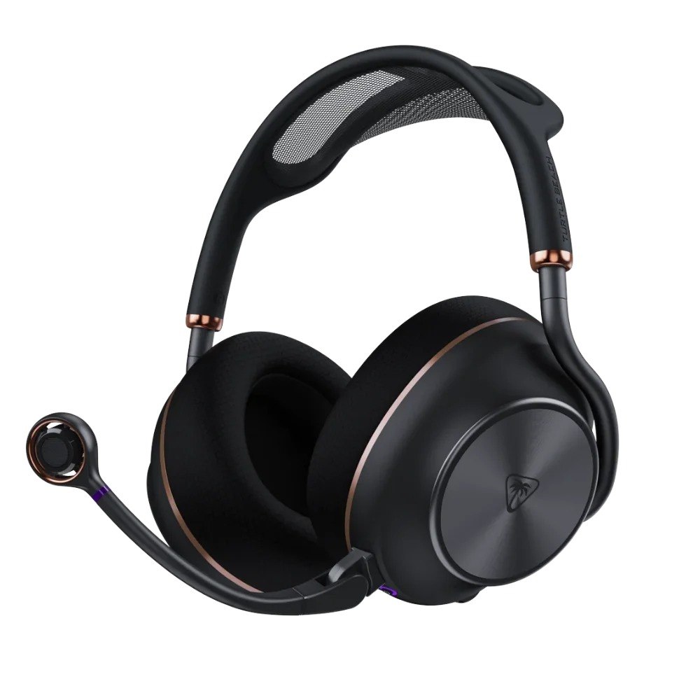 אוזניות אלחוטיות לגיימינג Turtle Beach Stealth Pro II ל-Xbox עם ANC ו-Bluetooth בצבע שחור – אוזנייה שחורה בודדת עם מיקרופון
