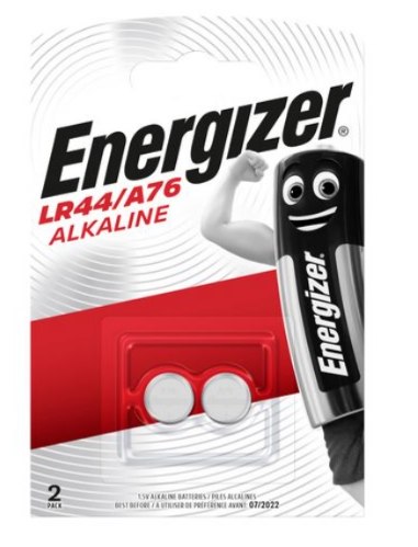 Energizer Lr44/A76 Battery x2 pack סוללת למצלמות  AG13 / L1154 / LR44 / 157 / V13GA / RW82 / A76