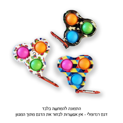 ספינר פופ איט פלסטיק  גרפיטי 3 בועות