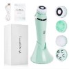 ירוק - מברשת ניקוי פנים נטענת 4 ב1 FaceBrush