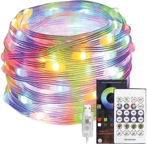 פס לד צבעוני 10מטר RGB מוגן מים + שלט
